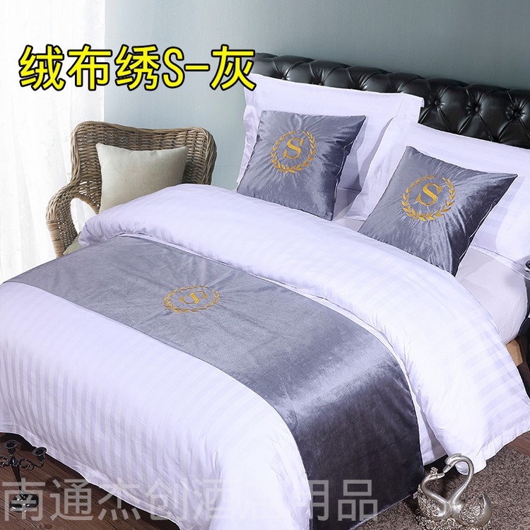 Khách sạn Khăn trải giường giường khách sạn cuối giường cờ cuối của bảng giường nệm bìa Á hậu miễn phí vận chuyển - Trải giường ga giường chống thấm nước