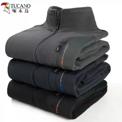 Woodpecker fleece male fleece jacket female outdoor assault jacket inner spring and winter thickened cotton T