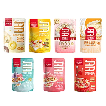 拍3件！29.9好麦多奇亚籽酸奶水果麦片共6包