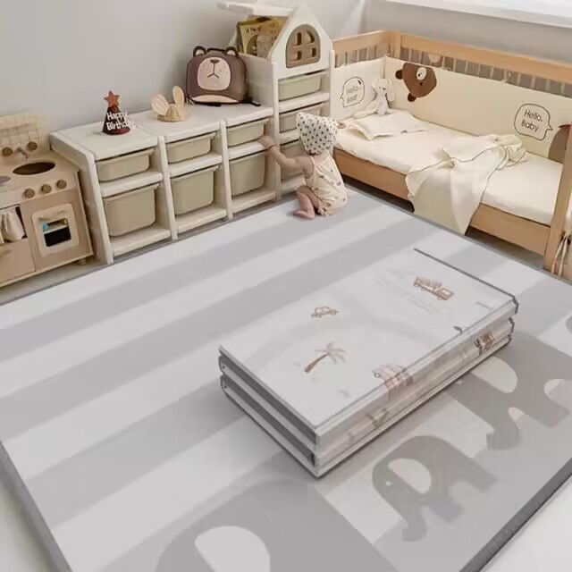 贝易宝宝折叠爬爬垫加