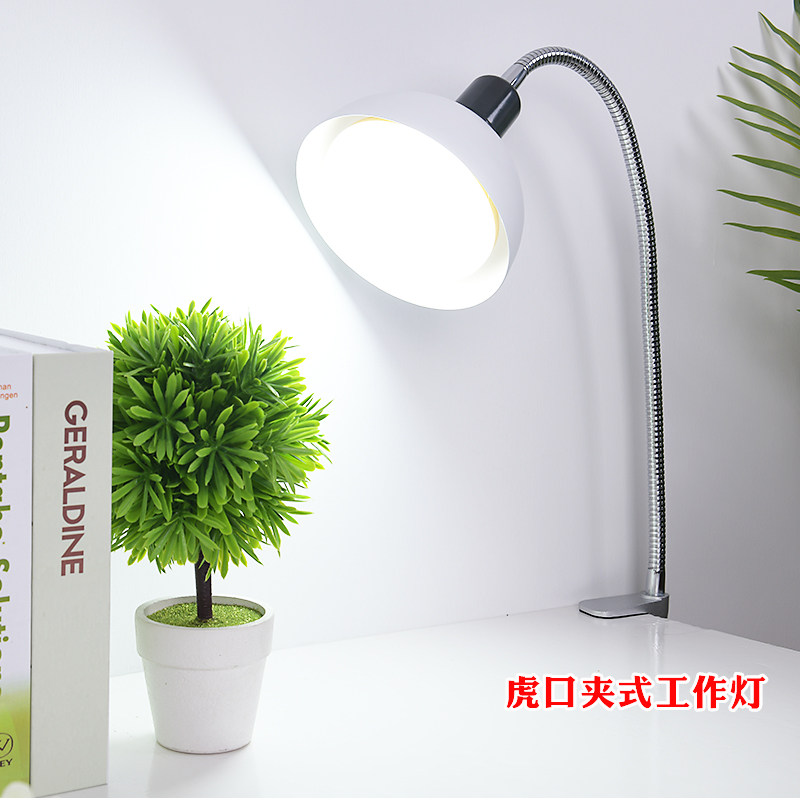I clip desk lamp metal hose long arm 50cm high power LED20W workshop E27 lamp port working lamp
