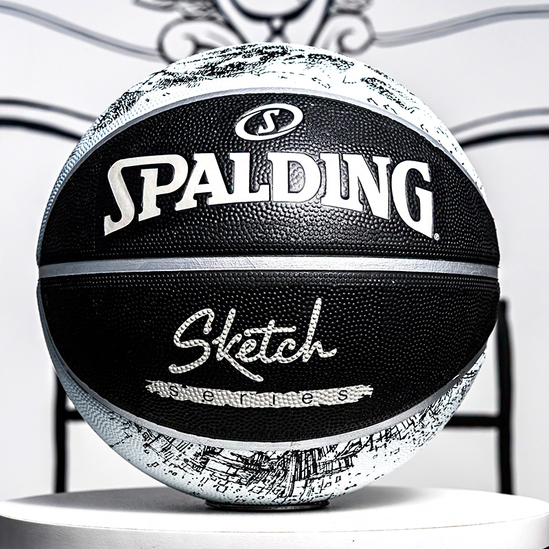 Spalding Official No. 7 Adult Game Wear Resistant Cement Floor Fancy Graffiti Street Basketball 84-447Y