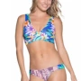 2018 mới áo tắm châu Âu và Mỹ màu xanh lá cây lông lá báo ngọt ngào chia đôi áo tắm gợi cảm bikini ba điểm áo tắm cho người béo