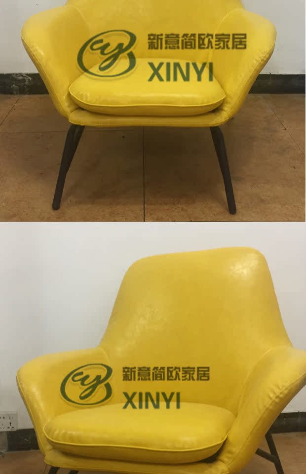 Bắc Âu sáng tạo tối giản thiết kế nội thất phòng khách tiếp khách để thảo luận về bộ phận bán hàng phòng khách sofa đơn ghế dựa