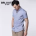Brloote / Barute Áo sơ mi nam tay ngắn Cotton Thời trang giản dị Joker Áo sơ mi ngắn tay - Áo áo sơ mi tay ngắn Áo