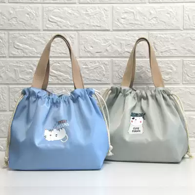 Waterproof Bento bag lunch box bag student Rice Bag tote bag fashion lunch bag cute carrying rice bag