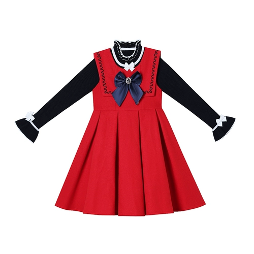 Зимний шерстяной костюм принцессы, наряд маленькой принцессы, детская юбка, пуховик, демисезонное платье, новая коллекция, в западном стиле