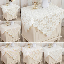 Bedside cabinet cover European style 2021 style tea cup printer microwave refrigerator dust cover lace tablecloth