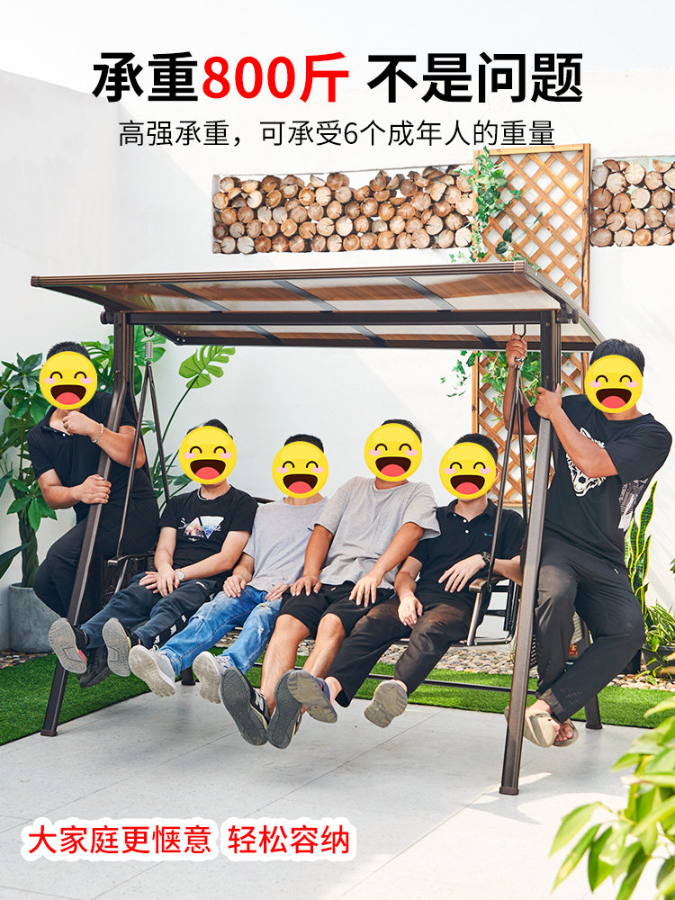 Outdoor Swing set Courtyard Pendant Chairlift Home Aluminum Alloy Outdoor Slug SOLAR GARDEN BALCONY CRADLE CHAIR LIFT CHAIR