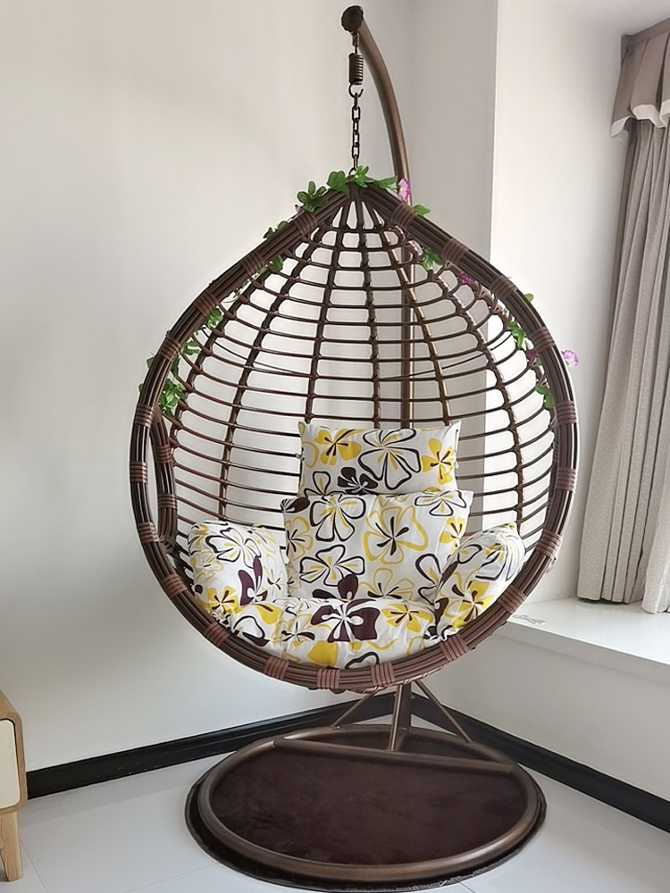 Net Red Bird Nest hanging basket Cane Chair Lift Chair Home Balcony Cradle Chair Rocking Chair Indoor Double Single Sloth Hammock