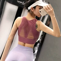 Mới đồ lót cường độ cao làm đẹp kiểu đồ lót yoga tập thể dục áo ngực chống sốc chạy tập hợp rập khuôn áo ngực thể thao nữ - Đồ lót thể thao áo gymshark