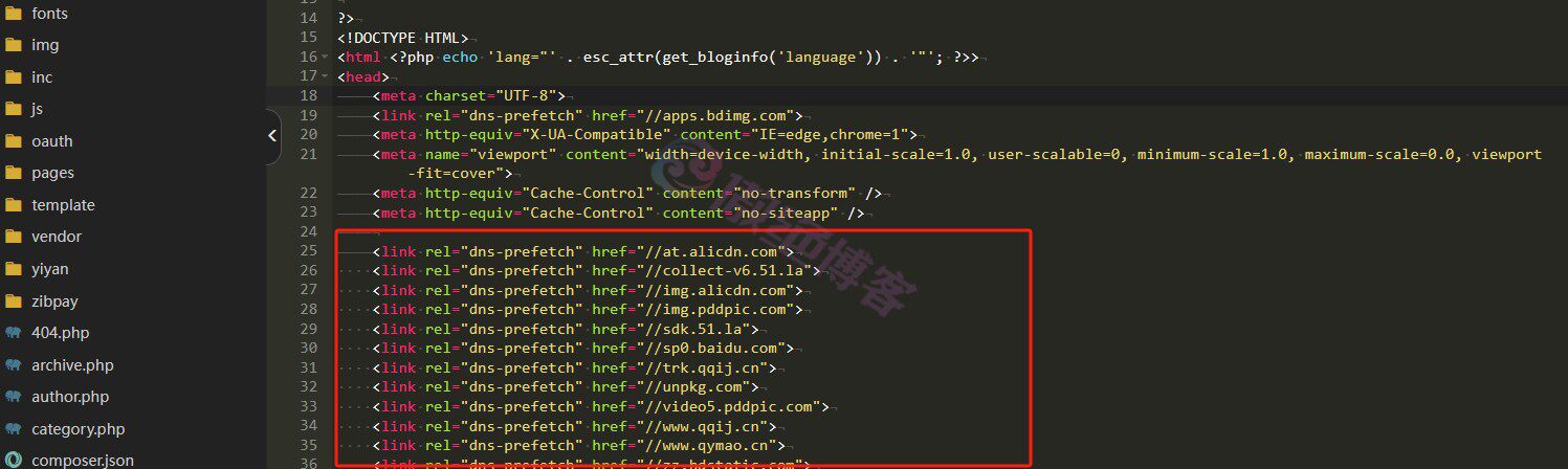 WordPress/子比细节优化DNS预加载加速度教程