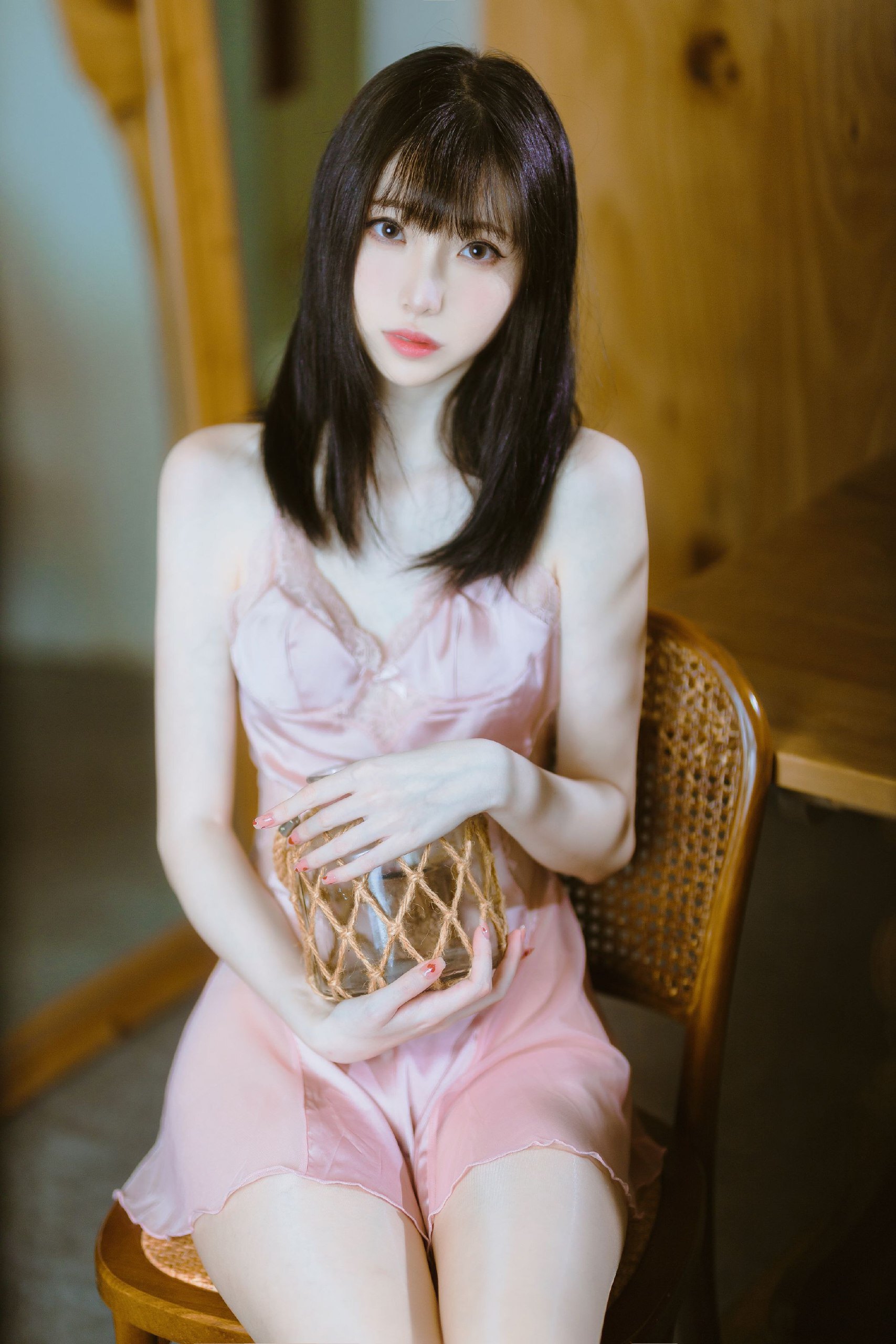 许岚LAN 半透粉纱