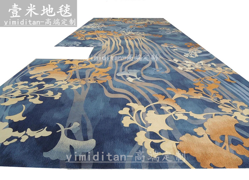 Handmade Imports wool Bedrooms full of Chinese Carpet Living Room Carpet Tea Table Carpet Villa corridor thickened Customized