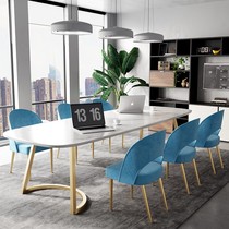 Minimalist marble Conference Table Nordic Desk talks Long table Nordic minimalist bench Desk Modern Table