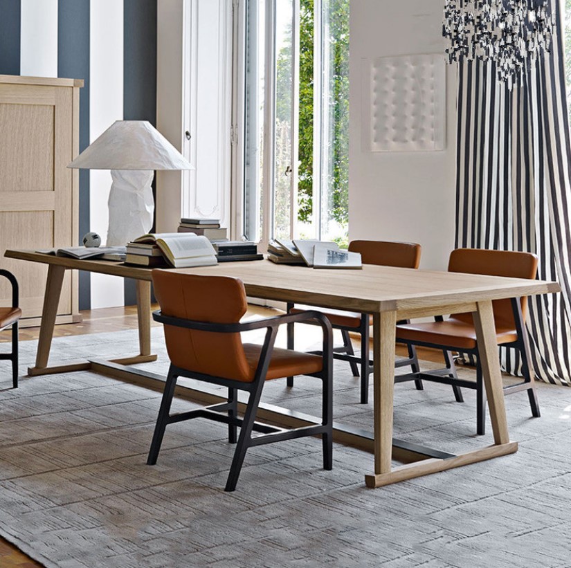 Nordic Solid Wood Table Long Table Desk to Table Table Table Rectangular Table Table Table Table Rectangular