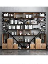 Industrial Wind Iron Art Creative Partition Locker Shelve Shelf Shelves Landing Office Bookcase Bookcase Bookcase