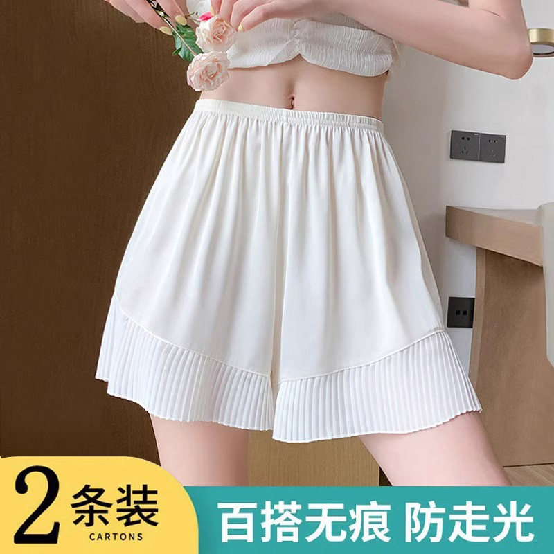 女性用安全ショーツ、露出防止、夏用薄手プラスサイズ、めくれ上がらない、アウターとしても着用可能、JK安全ショーツ、ホームレギンス、ショーツ
