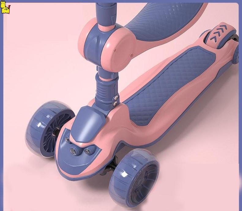 Scooter Seat Cushion Chair Handle Sleeve Rubber Accessories Wheels Three-wheeled Children Non-electric Child Girl Princess three-wheeled