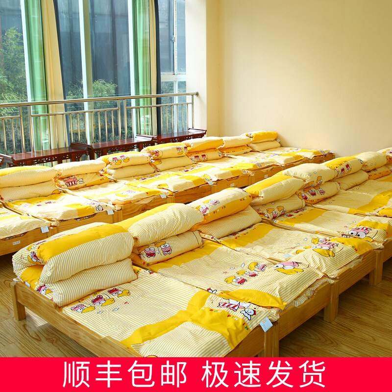 Kindergarten quilt three-piece children are set six-piece bedding bedding pure cotton baby enter the garden special nap