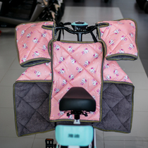 2021 new windshield electric battery car Winter winter parent-child electric motorcycle thickening plus velvet windshield