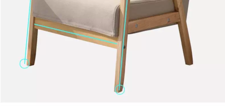 Ghế sofa đơn bộ phận bán hàng lười biếng ký túc xá phòng ngủ nghiên cứu đơn giản hội trường nội thất ghế sau cửa hàng quần áo khách sạn - FnB Furniture