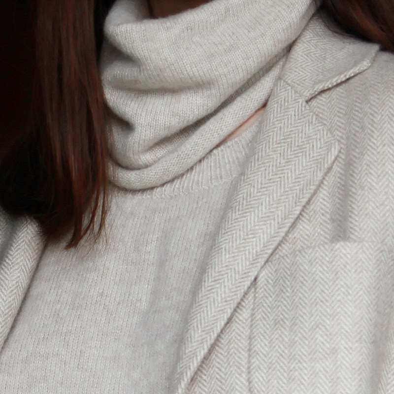 (Xodgz Customized) The extremely minimalist cashmere small scarf that lifts the happiness index does not depress