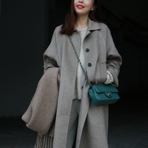 Gold years Xodgz exclusive spinning custom you and my pure cashmere coat long top women single-breasted