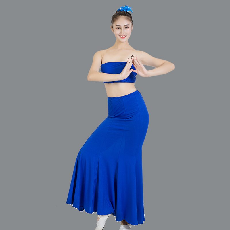 Yi nhảy quần áo, quần áo luyện tập, váy, váy đuôi cá, biểu diễn múa chim công, biểu diễn quốc gia, thử nghiệm nghệ thuật, váy khiêu vũ - Trang phục thời trang trẻ em nam