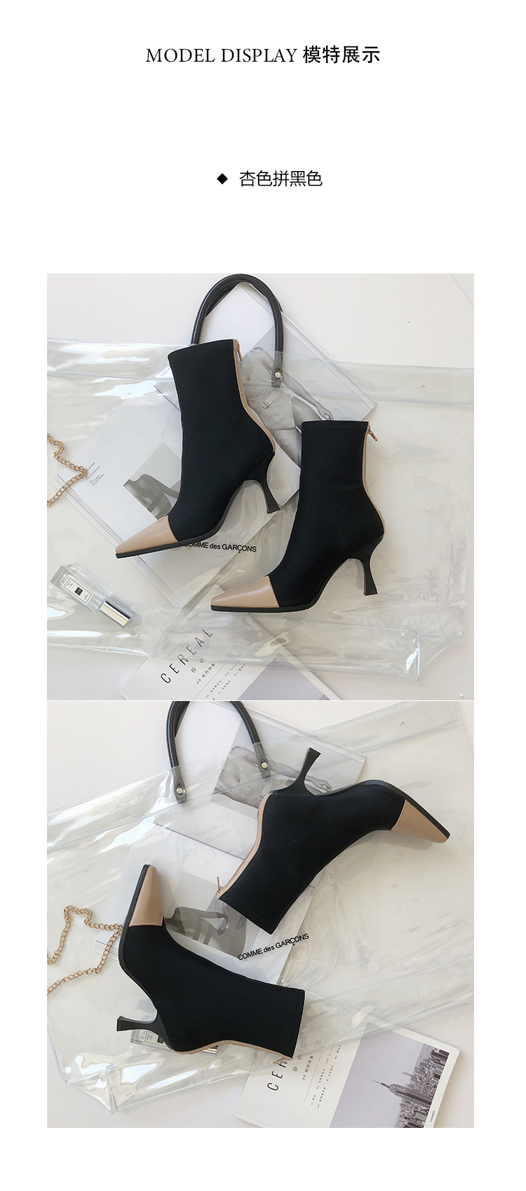 Phụ nữ Ý giày mùa thu và mùa đông 2018 mới dây kéo căng khởi động nhọn stiletto khởi động cao gót khởi động trong màu sắc giày boot nữ cao gót