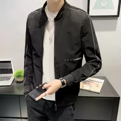 Fugui Bird 2020 Spring and Autumn New Thin Collar Jacket Korean Slim Trend Simple Handsome Men's
