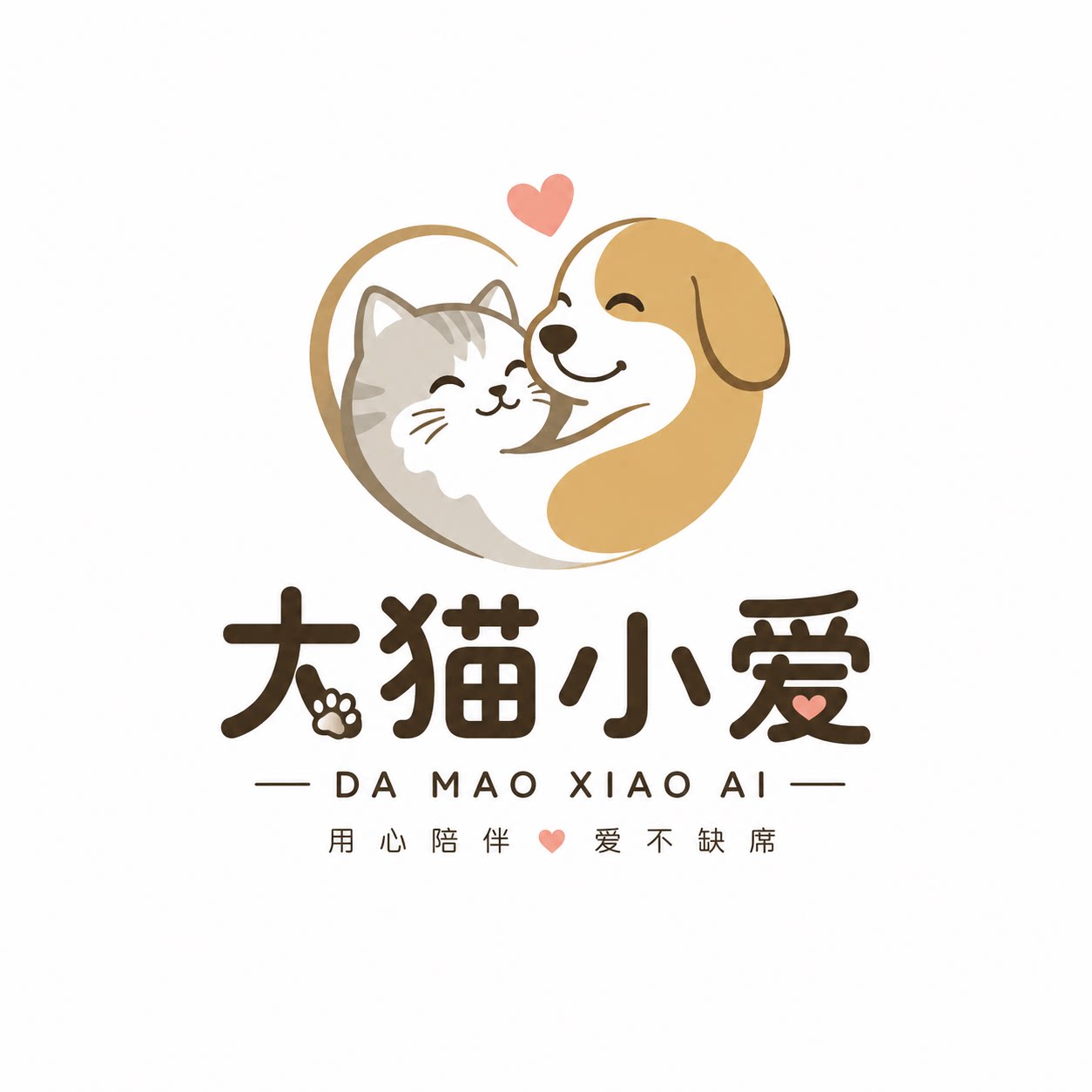大猫小爱宠物家居的LOGO