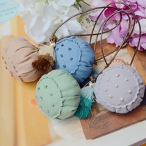 Han Ying handmade Dragon Boat Festival Hanfu accessories mosquito repellent sachets Lotus sachet accessories tassel wax thread container