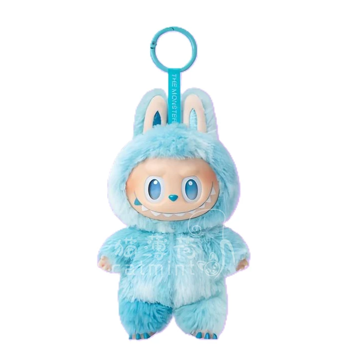 Плюшевая подвеска-вентилятор Bubble Mart Labubu Labubu с высокой энергией 3.0 макарон сидящий виниловая плюшевая подвеска слепая коробка