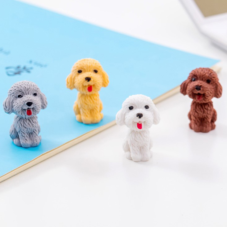 Pooch Erasers Cartoon Cute Rubber Elementary School Students Prize Creative Kindergarten Study Stationery Supplies