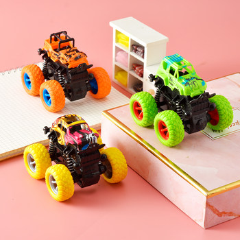 Inertia car four-wheel drive anti-fall children's toy