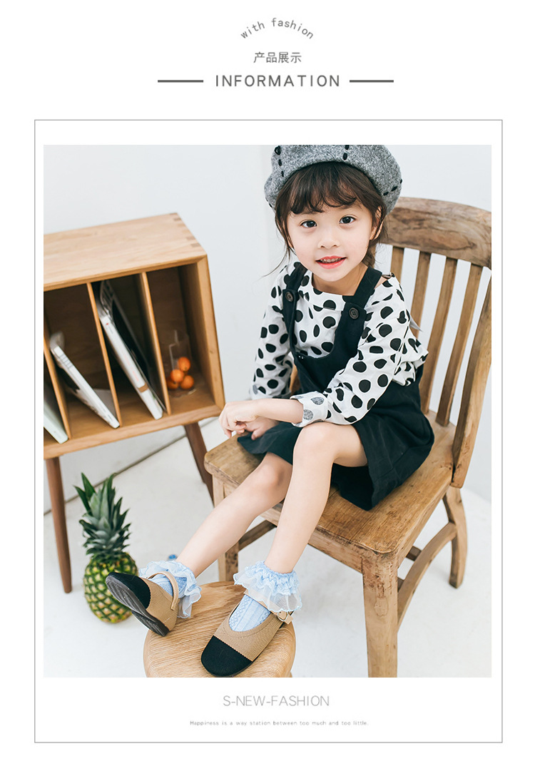 Mùa xuân và mùa hè mỏng trẻ em vớ ren vớ cotton Phiên bản Hàn Quốc của vớ thủy triều cô gái thoáng khí lưới ren bên vớ công chúa - Vớ đồ bé trai