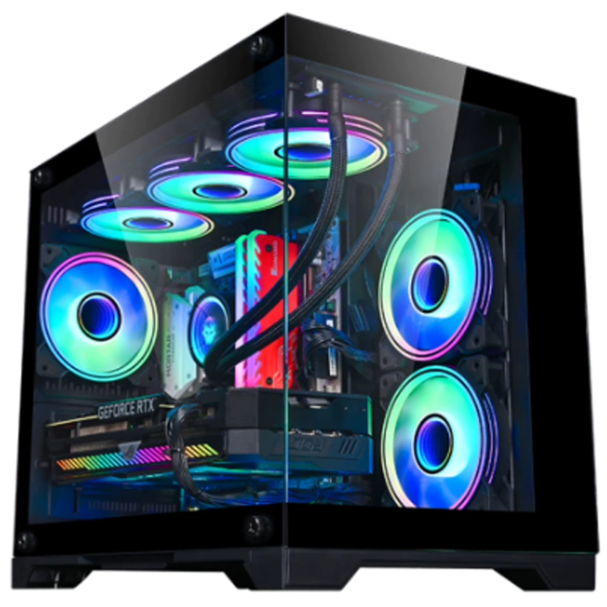 AS Geek-ASUS RX6600XT 8G настольный компьютер корпус целиком B станция AS стиль