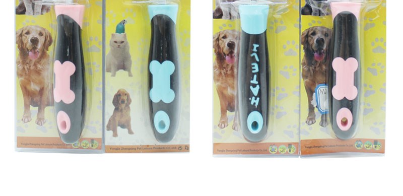 Vật nuôi mới cung cấp Teddy dog ​​dog dog làm sạch hai mặt vẻ đẹp một mặt mịn răng mở nút lược - Cat / Dog Beauty & Cleaning Supplies lược chải lông chó