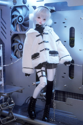 taobao agent [Spot drop] [Reverse black and white] BJD 4 -point MDD baby clothing