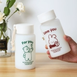 Летняя антиопадальная чашка пластиковая чашка женственная милая портативная высокая стоимость студенческой мультипликационной чашки сопротивление высокой температурой