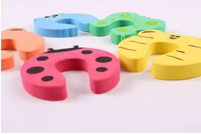 Animal shape cute door card cartoon door plug to prevent baby pinching hand random hair