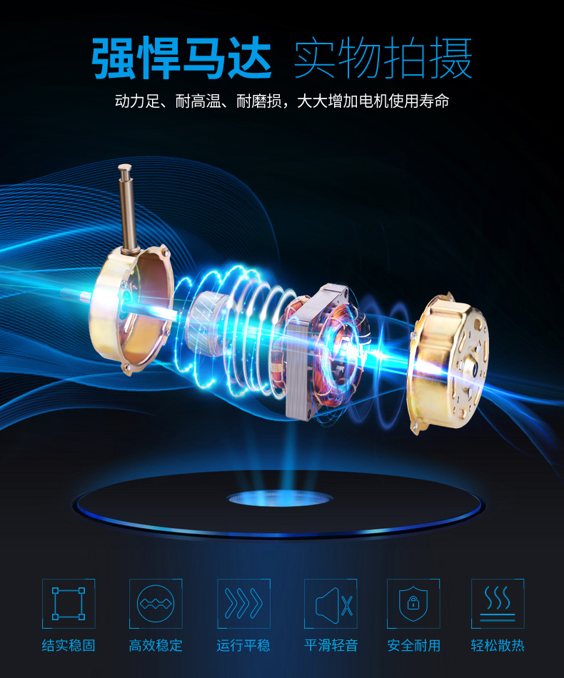 红双喜 航空降噪扇叶 落地扇 四档可调 图5