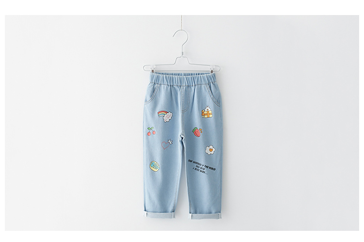 [Trực tiếp] Quần áo trẻ em Cicie xuân hè 2019 Cô gái trẻ nước ngoài mới mặc quần jeans - Quần jean quần áo bé gái