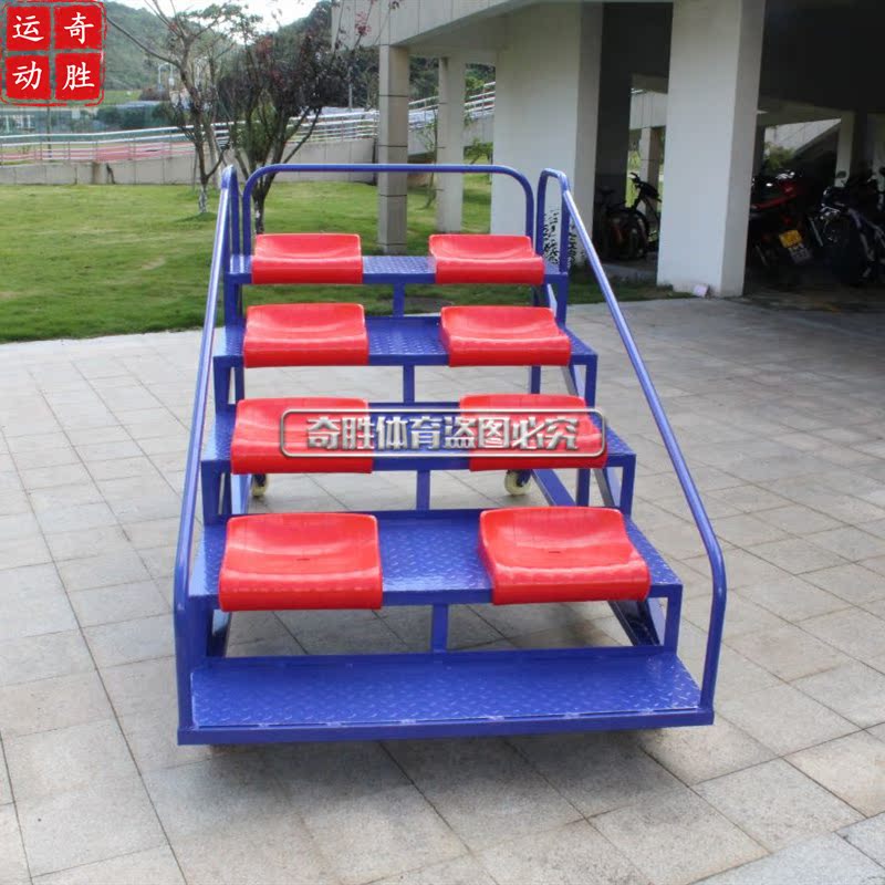 8-seat mobile finish chronograph The referee platform timing platform finish stand athletics refereeing equipment color is customized