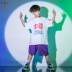 Bộ đồ hip-hop trẻ em bé trai hip-hop quần áo thời trang hàn quốc bé gái jazz hiphop thời trang sàn diễn trang phục mùa hè - Trang phục