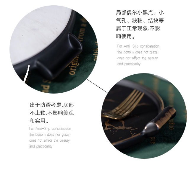 Creative European cake plate ceramic fruit snacks of bread dessert dribbling the glass cover ears tray was try dish