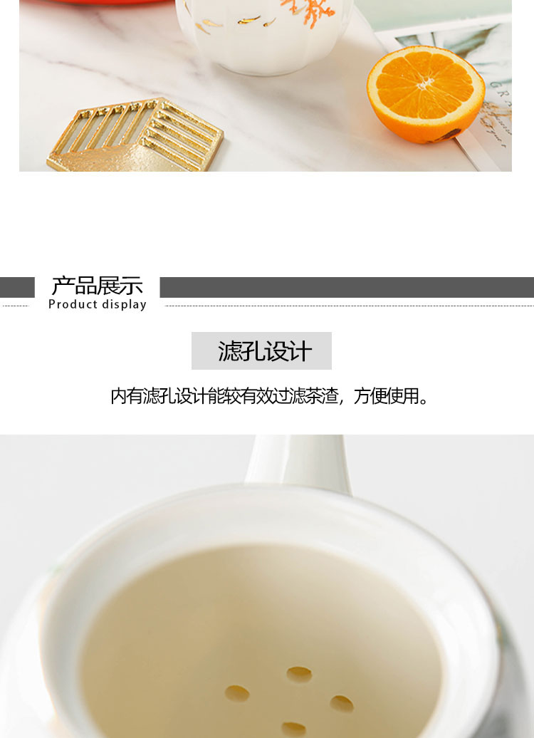 Nordic tea sets tea cup teapot home sitting room is contracted and I ceramic tea cup of a complete set of the tray