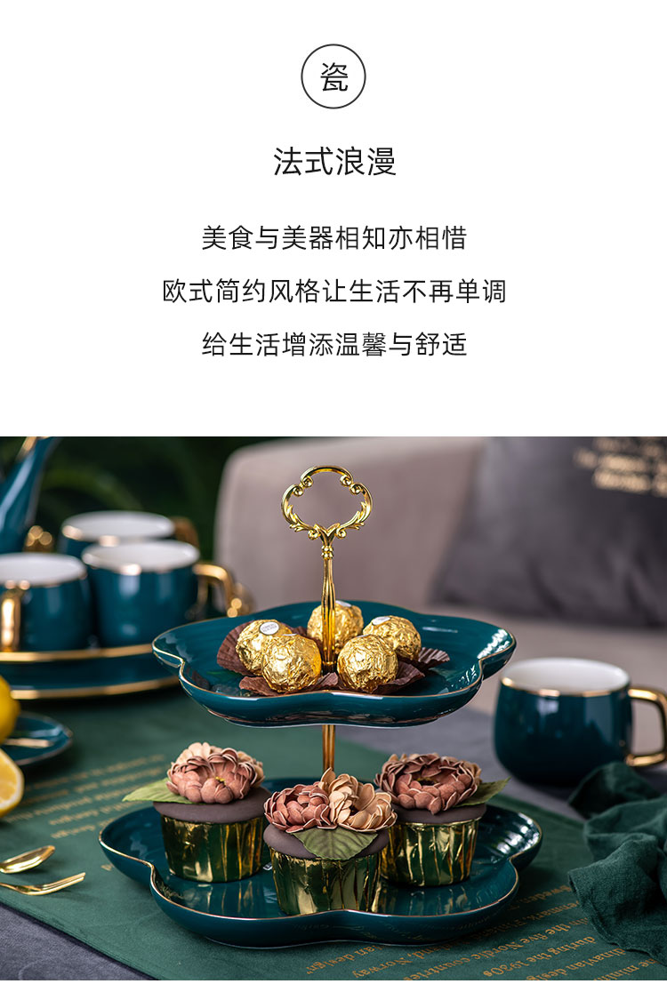 European light fruit bowl home sitting room key-2 luxury up phnom penh ceramic double layer cake plate of three the layers of afternoon tea dessert cutlery sets