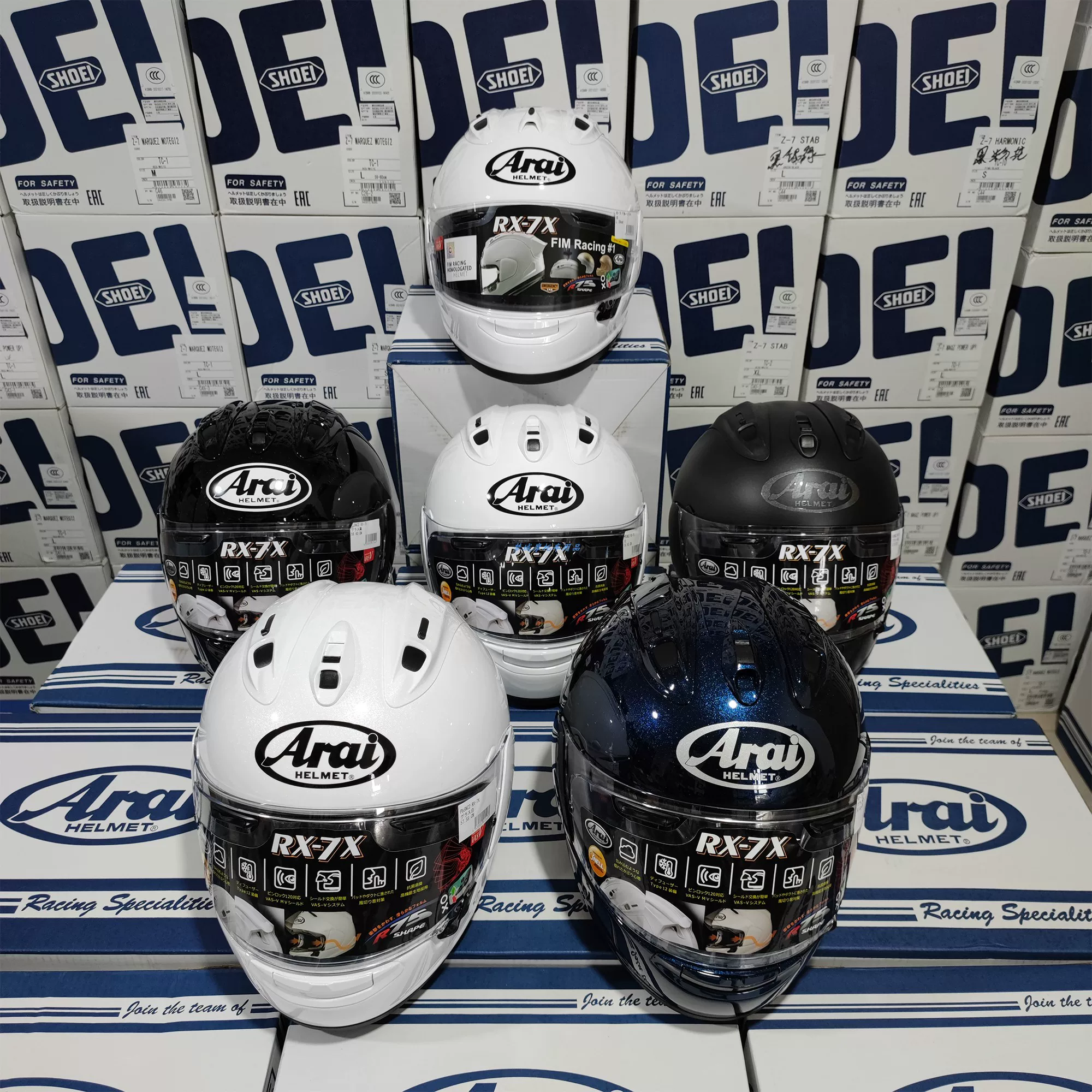 Spot ARAI RX-7X Circuit Helmet Japan imported Takahashi Qiao Qiao Wan Star Big Eyes Dongying Dragon Free Shipping Tax